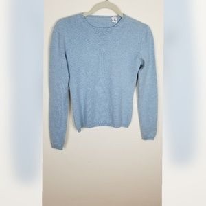 100% Cashmere Blue Sweater